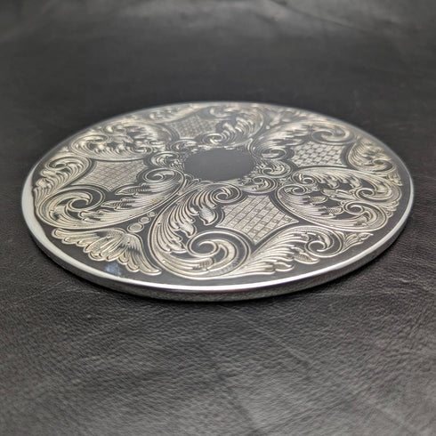 British Vintage Silver Plated Table Mat Set of 4 Paper Boxed